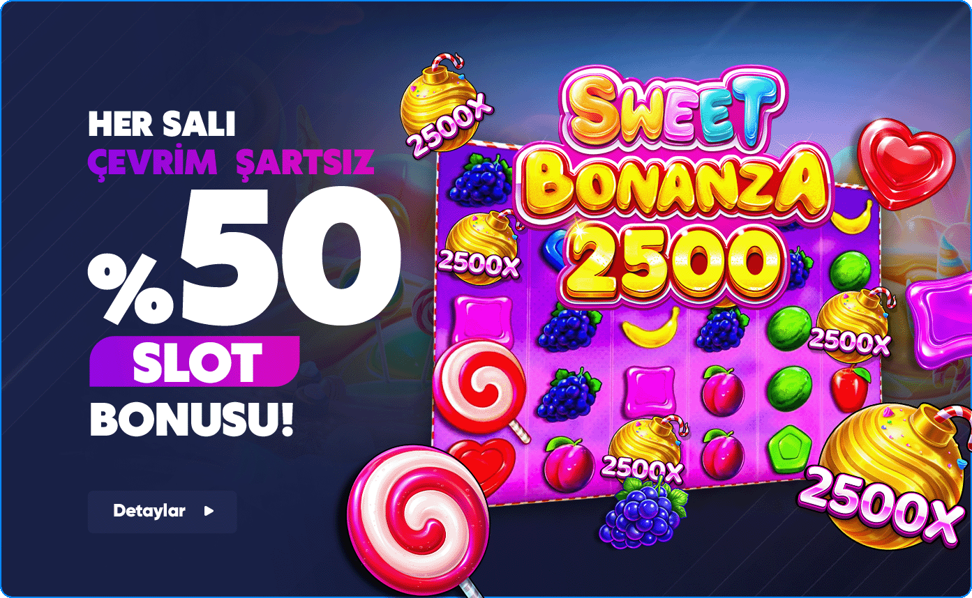 %50 Çevrimsiz Slot Bonusu!